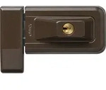 ABUS 3030 braun Schwenkbare Fenster-Zusatzsicherung, zwei massive 4-Kant-Riegel