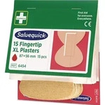 SALVEQUICK Pflasterstrips Salvequick elastisch 6 Nachf&uuml;llpack.je 15 St&uuml;ck