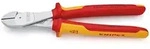 KNIPEX VDE-Kraftseitenschneider, verchromt, 2-K Griff, Isoliert, 160-250 mm