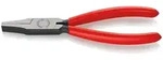 KNIPEX Flachzange poliert mit Kunststoff &uuml;berzogen, Greiffl&auml;chen gezahnt