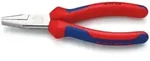 KNIPEX Flachzange verchromt mit Mehrkomponenten-H&uuml;llen 2-Komponenten-Griff