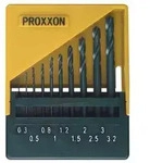 PROXXON HSS Spiralbohrersatz, DIN 338, 10-tlg. (0,3 bis 3,2 mm)
