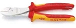 KNIPEX VDE-Kraftseitenschneider, verchromt, 2-K Griff, Isoliert, 160-250 mm