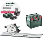 Metabo Akku Tauchkreiss&auml;ge KT 18 LTX 66 BL 18V Solo + F&uuml;hrungsschine 1600 mm