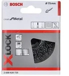 Bosch X-LOCK Topfb&uuml;rste Clean for Metal 75mm, gewellter Draht 0,3mm
