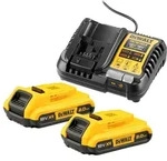 DeWalt Akku-Kit (2x 18V/2Ah plus DCB1104)