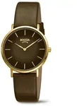Boccia Damen Armbanduhr Trend 3273-13 Reintitan goldplattiert mit Lederband brau...
