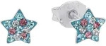 Lillifee M&auml;dchen Ohrstecker 2013175 Stern Silber 925 Preciosa blau lila wei&szlig;