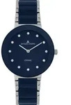 Jacques Lemans Damen Armbanduhr Monaco 42-7ZB Edelstahl Keramik dunkelblau