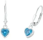 Lillifee M&auml;dchen Ohrh&auml;nger 2036431 Herz Silber 925 Zirkonia synth. blau