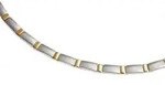 Boccia Damen Halskette 0845-02 Titan bicolor goldplattiert