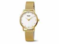 Boccia Damen Armbanduhr 3314-06 Style goldfarbig