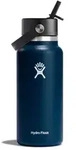 Hydro Flask Wide Flex Straw Cap Isolierflasche und Trinkhalm Wasserflasche 946ml...