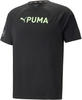 Herren Kurzarm-T-Shirt Puma Ultrabreathe Triblend Schwarz - S