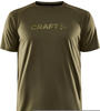 Kurzarm-T-Shirt Craft Core Essence Logo grün - S
