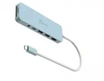 j5create USB-C-Multi-Port-Hub mit 60W Stromversorgung - Blau