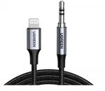 UGREEN Geflochtenes Lightning zu Aux 3,5-mm Kabel mit Aluminiumgeh&auml;use 1 m &ndash;