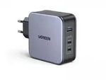 UGREEN Nexode 140W USB-C PD GaN - 3-Port Ladeger&auml;t + USB-C Kabel 1.5m - Schwa