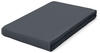 Schlafgut Pure Boxspring Spannbettlaken ca. 90x190-100x220cm in Farbe Grey Deep