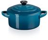 Le Creuset Mini-Cocotte 10cm in Farbe Deep Teal