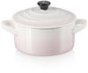 Le Creuset Mini-Cocotte 10cm in Farbe Shell Pink
