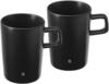 WMF Kineo Kaffeebecher, 2 Stück in schwarz matt