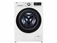 LG Waschmaschine mit 11 kg Kapazität EKK A 1400 U./Min. Weiß mit ChromBullaugenring