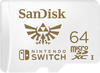 SanDisk microSDXC UHS-I-Karte 64GB [für Nintendo Switch] weiß (Neu