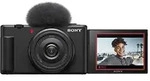 Sony Vlog-Kamera ZV-1F [20.1MP, 2,7-fach opt. Zoom, 3"] schwarz | Zustand: Neu &