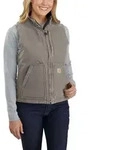 Carhartt Weste SHERPA LINED MOCK NECK VEST 104224 - taupe grey - XS