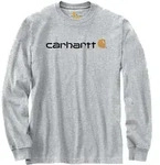 Carhartt 104107 CORE LOGO T-SHIRT L/S - heather grey - S