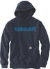 Carhartt Hoodie Rain Defender Logo Graphic Sweatshirt 105944 - new navy - S