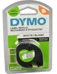 Dymo Label Band Letratag 91200 (S0721510) schwarz auf wei&szlig; 12mm x 4m