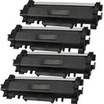 4 Ampertec Toner ersetzt Brother TN-2410 Multipack schwarz