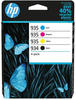 HP 6ZC72AE, HP Tinten 6ZC72AE 934 935 4-farbig, 4 Stück 400 A4-Seiten