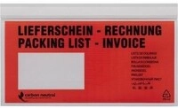 Unipack(tm) UNIPACK Dokumententasche V722182 DL 70my rt/sw 500 St./Pack.