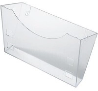 Helit Prospekthalter H6103002 DIN A4/A5/A6 1Fach PS glasklar 154349300