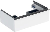Geberit GE iCon Unterschrank f&uuml;r WT, 1 Schubl. 74x24,7x47,6cm, wei&szlig; hgl/Gr.