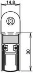 Athmer T&uuml;rdichtung Schall-Ex&reg; DUO L-15 WS 1-382 2-s.L.958mm Alu.silberf.HLT