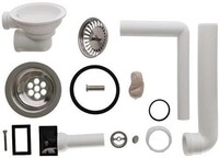 Villeroy & Boch VB Ablaufgarnitur Zubeh&ouml;r 213x327x84mm Rund Verchromt 82310061