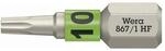 10 Stk. Wera Bit 867 TORX&reg; HF 1/4 Zoll TX 10 L.25mm m.Farbleitsystem Wera Werk