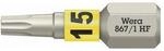 10 Stk. Wera Bit 867 TORX&reg; HF 1/4 Zoll TX 15 L.25mm m.Farbleitsystem Wera Werk