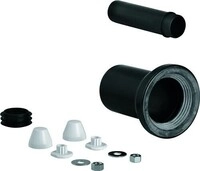 Grohe WC-Zu- und Ablaufgarnitur 37311 f&uuml;r wandh. WC Ablaufmansch. 90mm schwarz