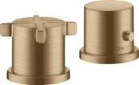 Axor 2-Loch Wannenrandarmatur CITTERIO E DN 15, mit Thermostat brushed bronze