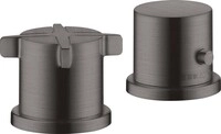 Axor 2-Loch Wannenrandarmatur CITTERIO E DN 15 m Thermostat brushed black chrome