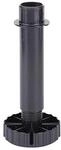 10 Stk. Hettich Sockelverstellfu&szlig; Korrekt Ku.schwarz 130mm Bereich -6/+30mm