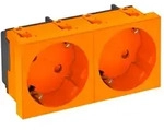 OBO Bettermann Steckdose 33 Grad, 2-fach STD-D3S ROR2