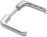 Hoppe T&uuml;rdr&uuml;ckerpaar London 113 H Alu.F1 o.Rosetten 4-KT.10mm 6168371