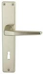 Hoppe T&uuml;rdr&uuml;ckerpaar Frankfurt 117L Alu.F2 o.Rosetten 4-KT.8mm 507603