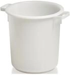 Craemer Kunststoffbeh&auml;lter rd.40l HD-PE wei&szlig; D420xH445mm m.Au&szlig;engriff